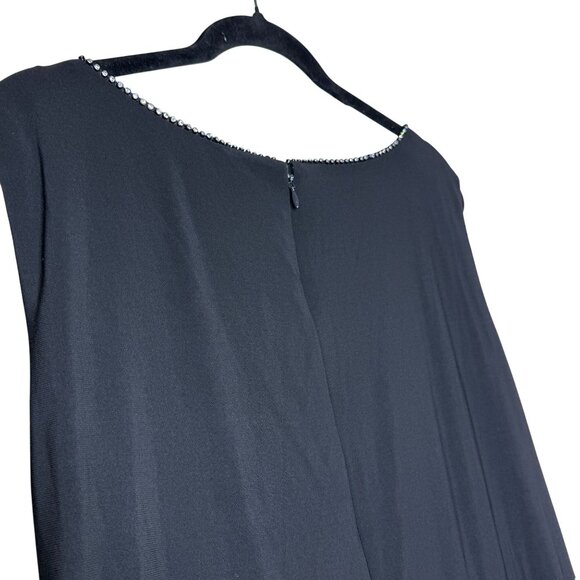 R&M Richards 22W Black Beaded 2-Piece Dress & Jacket • Plus Size Formal - Picture 6 of 12